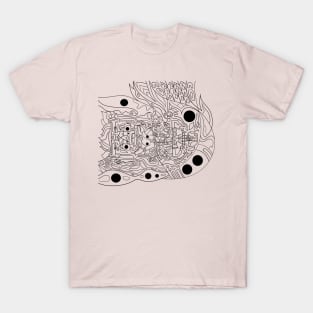 Mayan alien astronaut ecopop T-Shirt